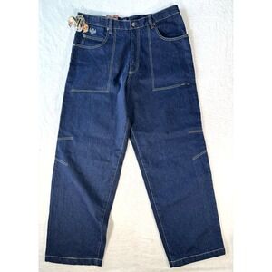 Outkast Clothing Company NWT Mens 40x34 *38"x32"*  Dark Wash Baggy Jeans Hip Hop